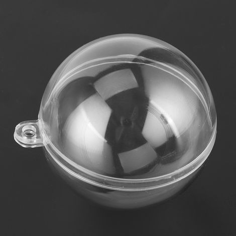10 paires de boules transparentes à remplir, décorations de Noël et de mariage à suspendre. (1/5)