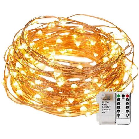 Guirlande lumineuse LED féérique de Noël 2022, USB/piles, pour salon, chambre et jardin. Décoration de Noël.