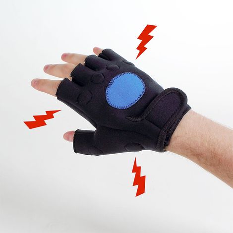 Guanti magnetici neri in elastomero (1/2)