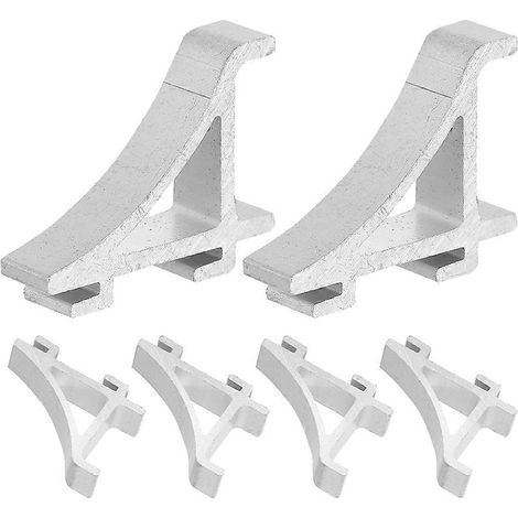 Lot de 6 clips de fixation pour étagère de réfrigérateur/glacière, petits clips en aluminium. (1/5)