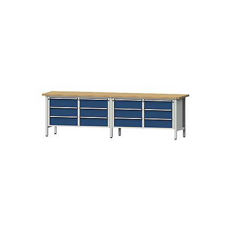 Anchura del banco de trabajo 2800 mm  bastidor modular  12