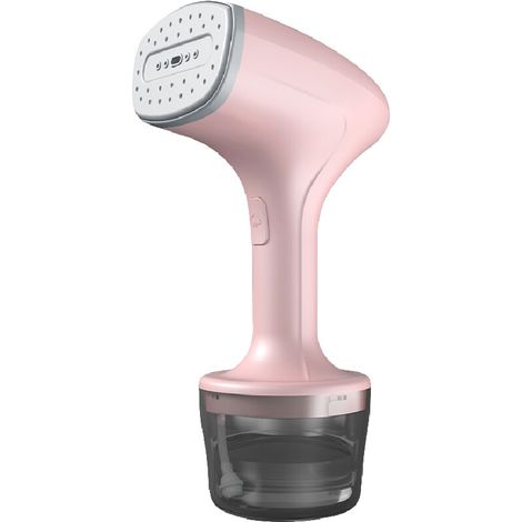 Défroisseur vapeur portable, grande capacité de 260 ml, élimine les plis (rose) (1/4)