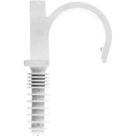 Seau de 100 RAMCLIP blanc simple Ø26 pour fixer les gaines souples - Ram