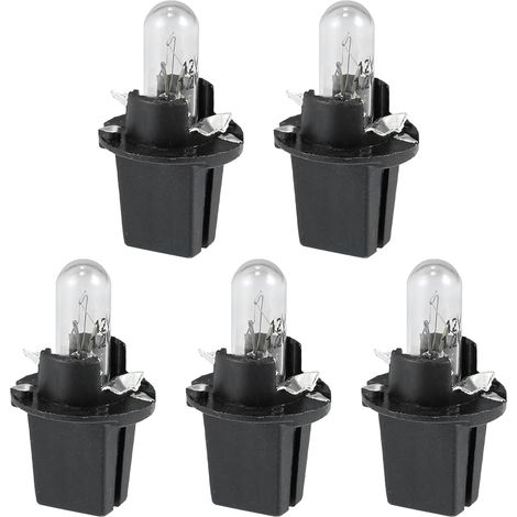 5 x T5 12V 1.2W Light Yellow Car Dashboard Light Bulbs (1/5)