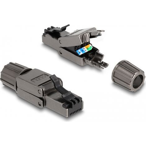 Delock RJ45 macho Cat.8.1 STP sin herramientas