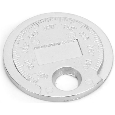 Zündkerzenabstandslehre für Kraftfahrzeuge 0,02–0,1 Zoll / 0,6–2,4 mm, Werkzeug aus Edelstahl für Wartungszwecke (1/5)