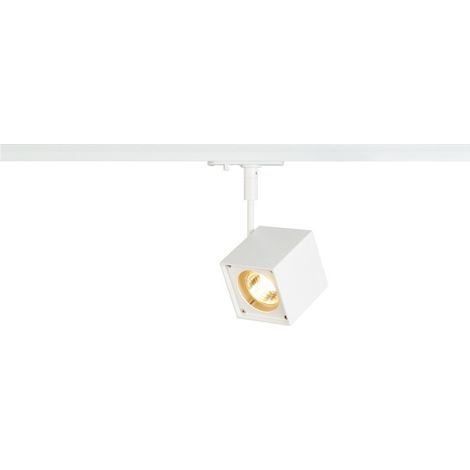 Spot de rail carré Altra Dice Blanc monophasé - 143351 (1/2)