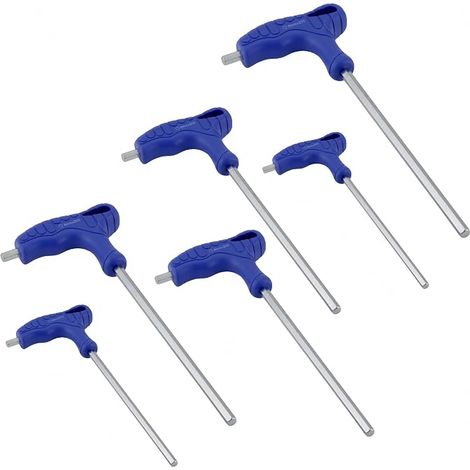 6 Piece Allen Key Set with Handle T-Handle (1/5)