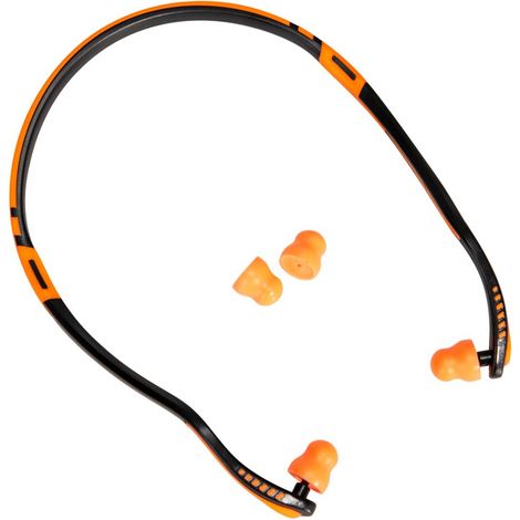 Tapones para los oídos con diadema Easy Fit de espuma de PU (2 pares) - Naranja - Portwest