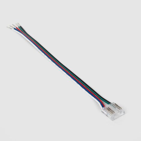 Conector Hipopótamo con cable para Tira LED RGBW 24V DC COB IP20 Ancho 12mm 12 mm (1/3)