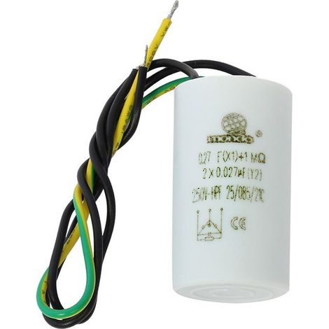 Brandt – Filtre antiparasite 0,1µF 2x0,015µF 2Mohm pour lave-linge – Réduction des interférences – Compatible avec plusieurs modèles