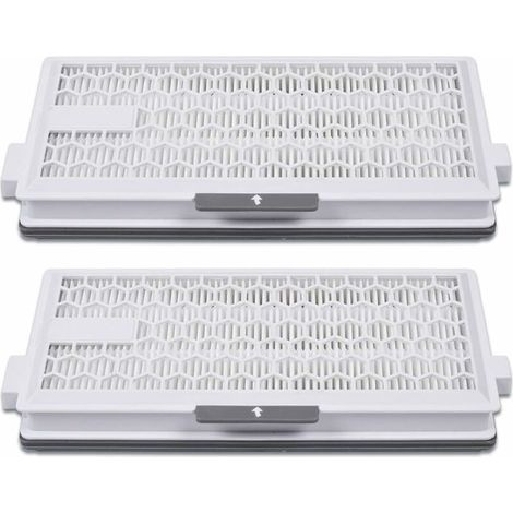 Lot de 2 filtres HEPA Airclean Plus 50 pour aspirateurs Miele – Filtration jusqu\'à 0.3 micron – Compatible Complete C3. C2. S4. S5. S6. S8 - S8340 (1/5)