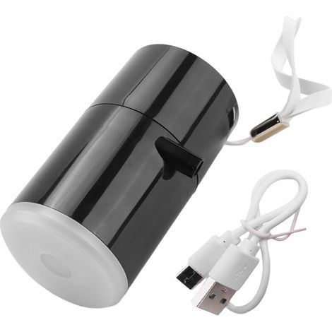 Pompe à air portable 3 en 1, gonflage électrique rechargeable par USB, aspirateur pour matelas pneumatiques et bouées de piscine, noire (1/5)