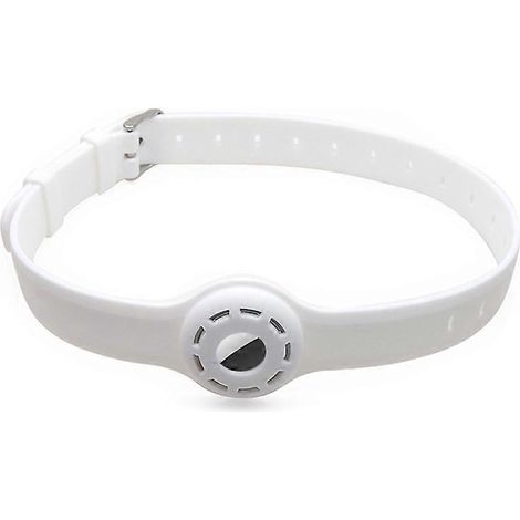 Katzenhalsband mit Apple AirTag-Halterung aus weichem Silikon, verstellbare Länge für das AirTag-Halsband, flexible und verstellbare AirTag-Halterung für Haustiere.