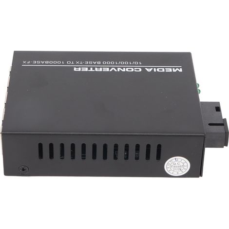 Convertisseur Fibre Optique Monomode vers Ethernet Gigabit 1000M, 1310nm/1550nm, Alimentation 5V DC avec Adaptateur Secteur UE (1/5)