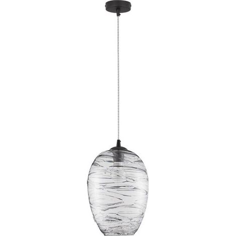 [NEUWERTIG] B-Ware Nova Luce Pendelleuchte Hängeleuchte Lampe EVLEEN E27 LED Schwarz dimmbar Ø 23cm (1/2)