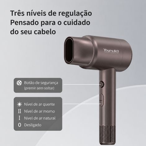 Sèche cheveux mural FA11 1600 W protection thermique (1/5)