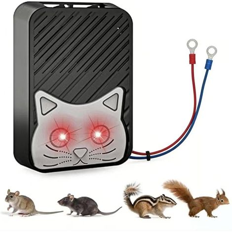 Ultrason Souris et Rats pour Voiture,Repulsif Rongeur pour Voiture,Répulsif Chat Ultrason Extérieur,Anti Rats Exterieur Puissant pour Anti Taupe Fouine Martre Ultrason Souris et Rats,Protéger Voiture