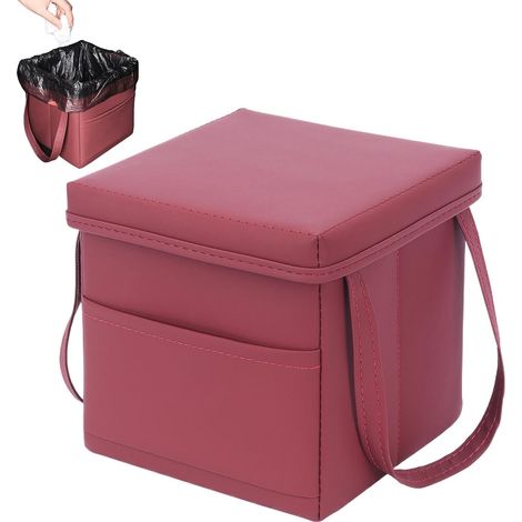 Poubelle de voiture avec poches de rangement, poubelle pour (1/5)