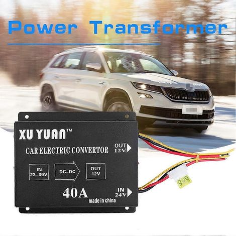 PKW-LKW-40A 480W DC 24V auf 12V Spannungswandler, elektrischer Spannungsreduzierer, Abwärtstransformator