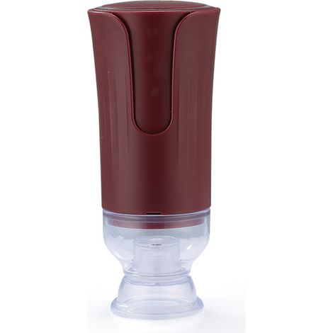 Kompaktes Vakuumiergerät – 7W 60kPa Automatische USB-Elektronikpumpe zur Lebensmittelkonservierung (1 Pumpe + 5 wiederverwendbare PE/ABS-Beutel, Braun, 12,5 x 5,5 cm) (1/5)