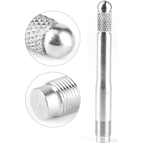 Outil de positionnement de pneu, goupille, montage de roue, démontage, écrou, boulon, goupille M14x1,25, universel, argent (1/5)