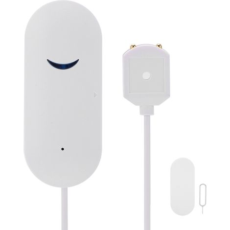 Détecteur de fuite d'eau intelligent WiFi pour application TUYA, alarme pour maison, commerce, bureau, entrepôt, école - dispositif de sécurité (1/5)