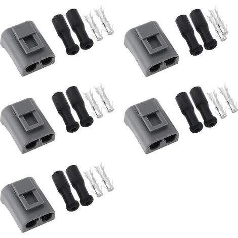 Lot de 5 Connecteurs de Faisceau Allumage à 2 Broches avec Borne 9144275 3523813 Compatible avec 960 S90 V90 (1/5)