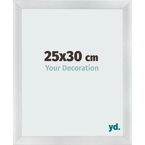 yd. - Cadre photo 25x30 - Argent Mat - MDF - Pisa (1/5)