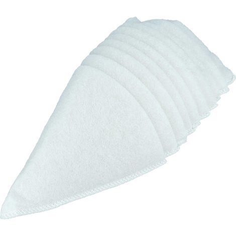 vhbw 10x Conical Filter for Ventilation System e.g. compatible with Helios, Maico, Pluggit, Zehnder - Exhaust Air Filter G4, DN 100 White