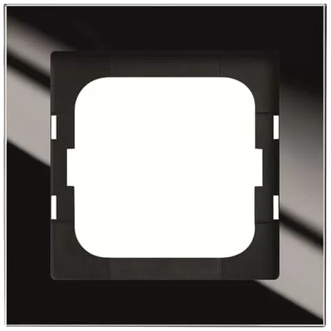 Busch-Jaeger Abdeckrahmen 1-fach Glas schwarz - Busch-axcent® pur (1721-245), 2CKA001754A4800 (1/2)