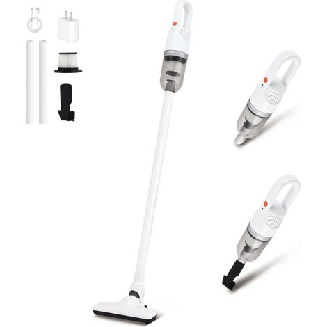 Aspirateur à Main sans Fil 6-en-1, Mini-aspirateur Portable - Blanc (1/5)