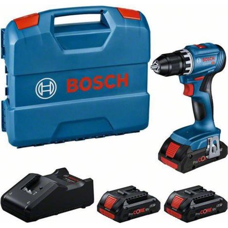 Bosch – Perceuse sans fil 18V avec 3 batteries ProCore 4.0Ah – Couple 45Nm – Vitesse 1900tr/min – Mandrin 13mm – Coffret L-Case (1/8)