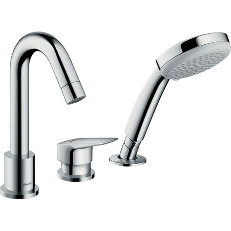 HANSGROHE Logis Mezclador de bañera y ducha con 3 orificios cromado (1/3)