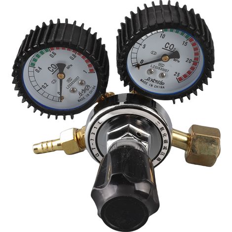 Détendeur de dioxyde de carbone avec manomètre double pour soudage, découpe et industries électroniques (1/5)