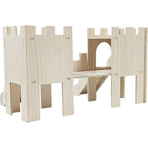 Maisons en bois pour cochons d'Inde - Maisons de jeu détachables et confortables pour animaux