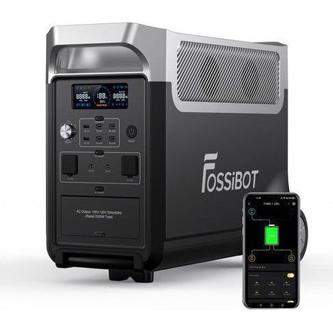 FOSSIBOT F3600PRO Solar Electric Generator, 3840Wh 3600W Power Station, LiFePO4 Battery Portable Electric Station