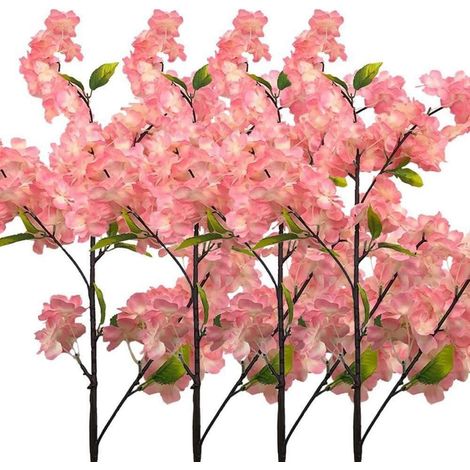 Künstliche Kirschblüten Sakura Blumen Deko 4er Set Hochzeit Garten Party (1/5)
