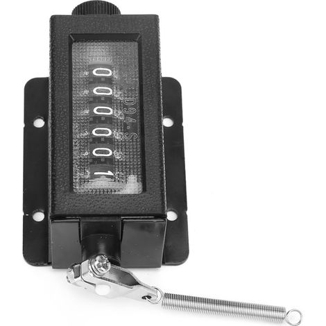 Compteur de poinçonnage mécanique réinitialisable à 6 chiffres D94-S 0-999999 (1/5)