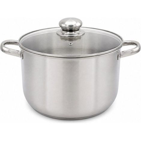 Recipiente para cocina BAUMALU de acero inoxidable 32 L con tapa Ø 36 cm (1/4)
