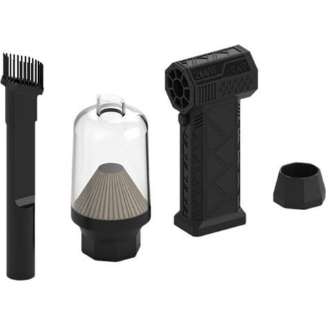 130000 Tr/Min Moteur Sans Balais Aspiration et Soufflage Sans Fil Double Usage Ventilateur Turbo à Jet pour Clavier Extérieur Voiture Maison (1/5)