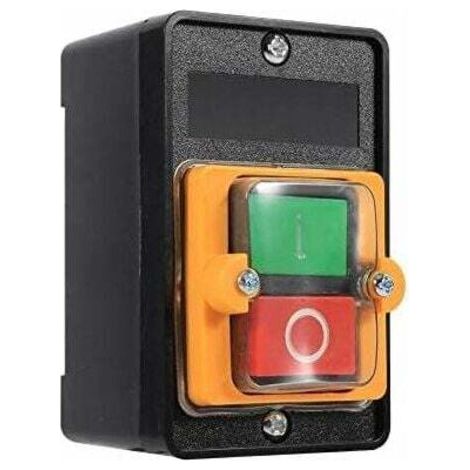 interrupteur à bouton-poussoir, interrupteur de sécurité, arrêt d'urgence 78mm coupe étanche marche/arrêt 380v 10A accessoires de machine-outil accessoires à bouton-poussoir étanche (1/5)