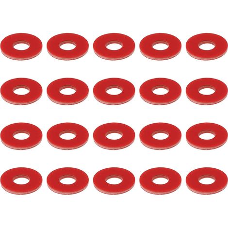 100 Stück M3 8 mm x 0,8 mm dicke rote Faserisolierscheiben für die Leiterplattenmontage (1/5)