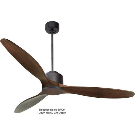 Modulo de KlassFan - Super déstratificateur d'air sans Lumière gris basalt bois foncé,thermostat,idéal 40 m² KLDC1P5DW166