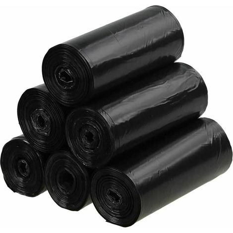 Lot de 150 Sachet Poubelle 40L Sacs Poubelle en Plastique Noir