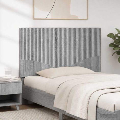 vidaXL Wall-Mounted Headboard HOORN Grey Sonoma Engineered Wood (1/5)