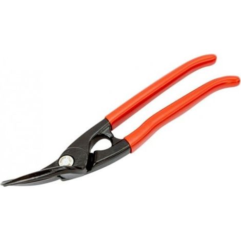 BAHCO - Cisaille à tôle coupe à gauche et coupe droite matériaux durs ou moyen, 280 mm