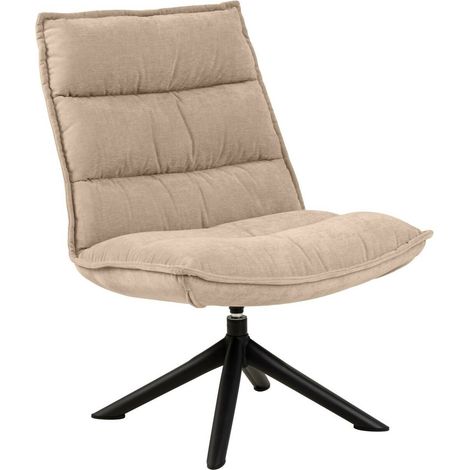 Sillón Norsica 860, Beige, 98x70x80cm, Tapiz, Patas: Metal, 0