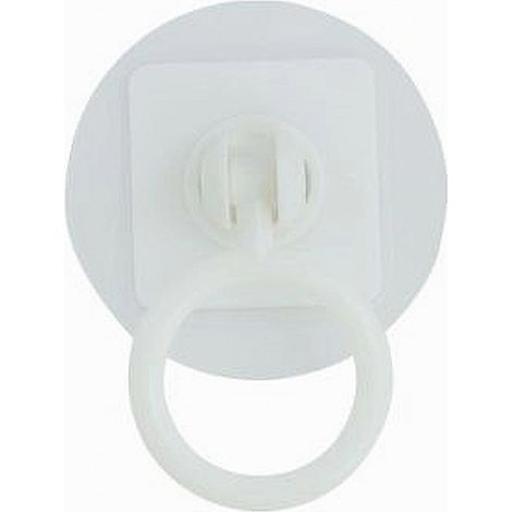 TRADE SHOP - Set 2 Pz Sollevatore Per Coperchio Wc Copriwater Adesivo Ad Anello Bianco 87628 - (1/2)