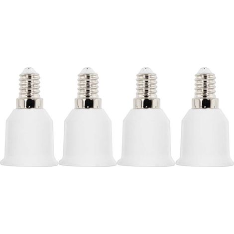 Multipack 4 pz portalampade adattatori da e14 a e27 led alogene risparmio (1/3)